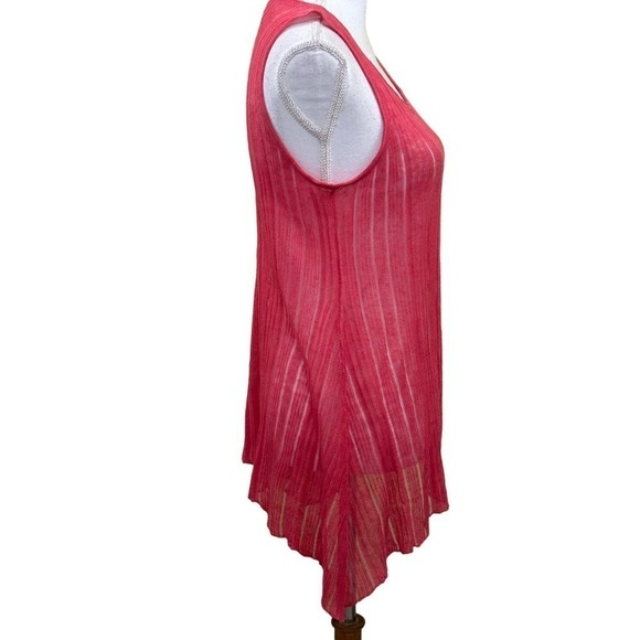 Eileen Fisher linen/silk lightweight sweater set, coral, extra small, classic - Picture 6 of 8